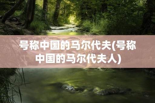 号称中国的马尔代夫(号称中国的马尔代夫人)