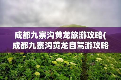 成都九寨沟黄龙旅游攻略(成都九寨沟黄龙自驾游攻略)