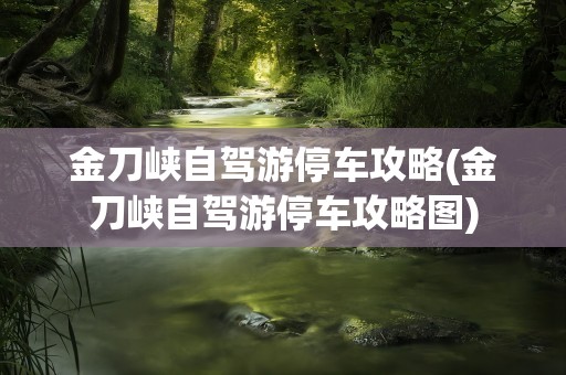 金刀峡自驾游停车攻略(金刀峡自驾游停车攻略图)