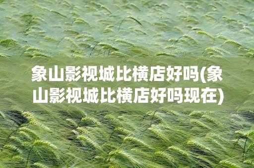 象山影视城比横店好吗(象山影视城比横店好吗现在)