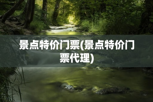 景点特价门票(景点特价门票代理)