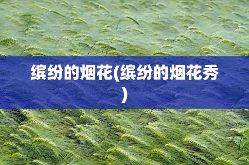 缤纷的烟花(缤纷的烟花秀)