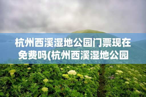 杭州西溪湿地公园门票现在免费吗(杭州西溪湿地公园要门票吗多少钱)