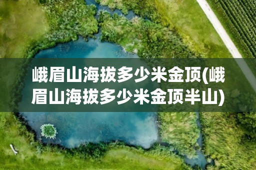 峨眉山海拔多少米金顶(峨眉山海拔多少米金顶半山)
