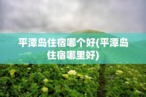 平潭岛住宿哪个好(平潭岛住宿哪里好)