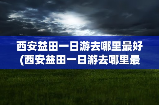 西安益田一日游去哪里最好(西安益田一日游去哪里最好玩)