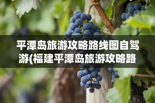 平潭岛旅游攻略路线图自驾游(福建平潭岛旅游攻略路线图自驾游)