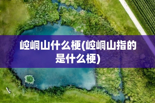 崆峒山什么梗(崆峒山指的是什么梗)