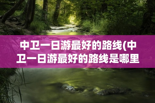 中卫一日游最好的路线(中卫一日游最好的路线是哪里)