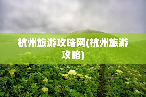 杭州旅游攻略网(杭州旅游攻略)