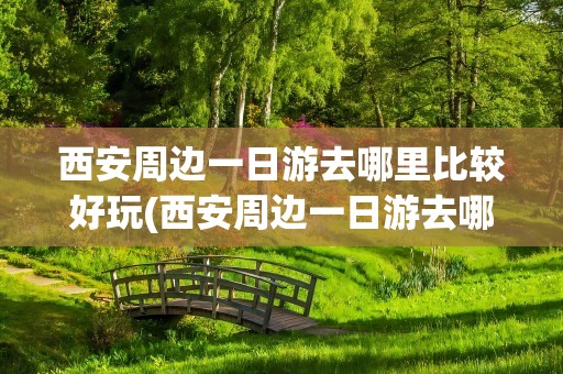 西安周边一日游去哪里比较好玩(西安周边一日游去哪里比较好玩的)