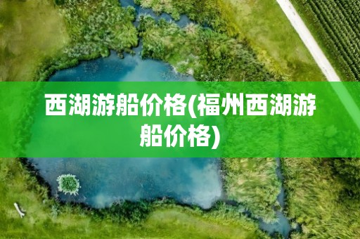 西湖游船价格(福州西湖游船价格)