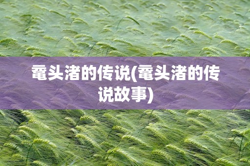 鼋头渚的传说(鼋头渚的传说故事)