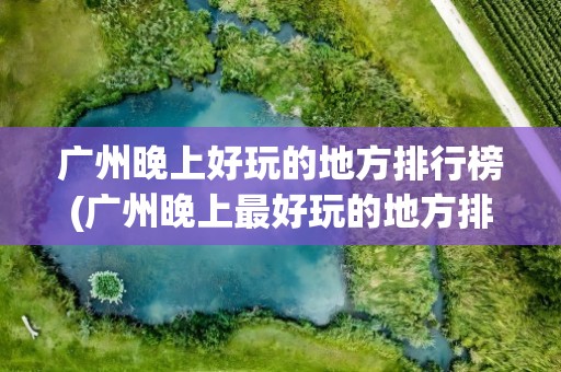 广州晚上好玩的地方排行榜(广州晚上最好玩的地方排行榜)