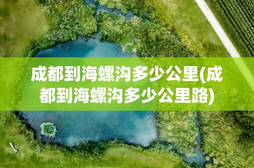 成都到海螺沟多少公里(成都到海螺沟多少公里路)