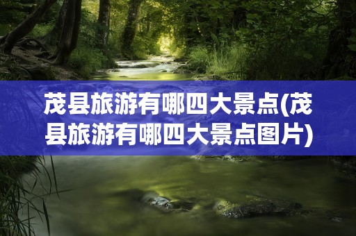 茂县旅游有哪四大景点(茂县旅游有哪四大景点图片)