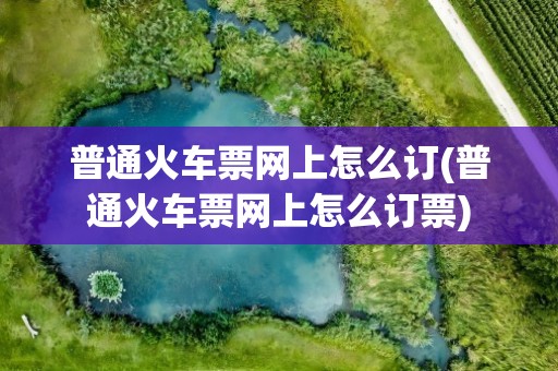 普通火车票网上怎么订(普通火车票网上怎么订票)