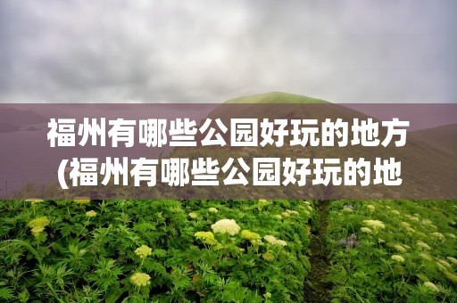 福州有哪些公园好玩的地方(福州有哪些公园好玩的地方推荐)