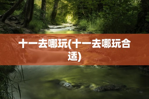 十一去哪玩(十一去哪玩合适)