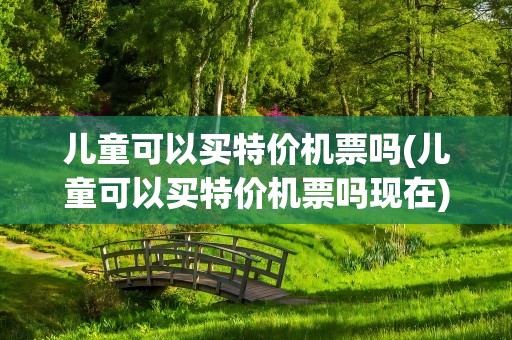 儿童可以买特价机票吗(儿童可以买特价机票吗现在)