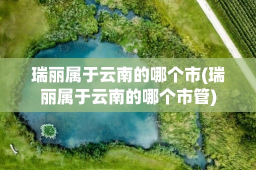 瑞丽属于云南的哪个市(瑞丽属于云南的哪个市管)