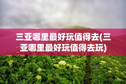 三亚哪里最好玩值得去(三亚哪里最好玩值得去玩)