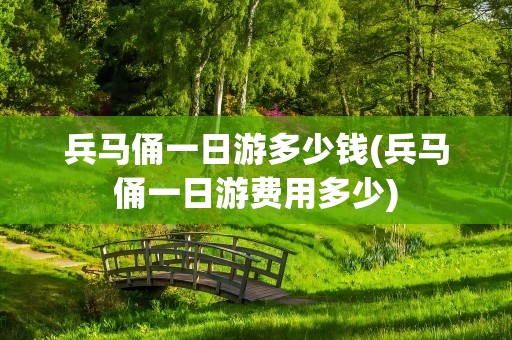兵马俑一日游多少钱(兵马俑一日游费用多少)