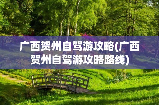 广西贺州自驾游攻略(广西贺州自驾游攻略路线)