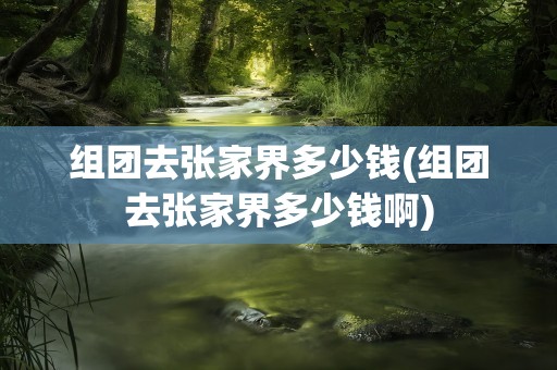 组团去张家界多少钱(组团去张家界多少钱啊)