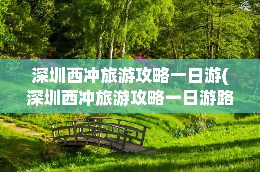 深圳西冲旅游攻略一日游(深圳西冲旅游攻略一日游路线)