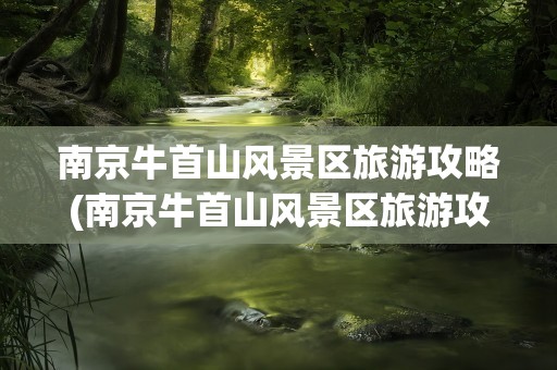 南京牛首山风景区旅游攻略(南京牛首山风景区旅游攻略图)