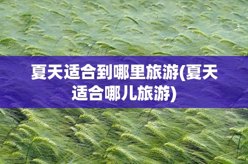 夏天适合到哪里旅游(夏天适合哪儿旅游)