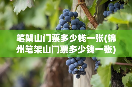 笔架山门票多少钱一张(锦州笔架山门票多少钱一张)