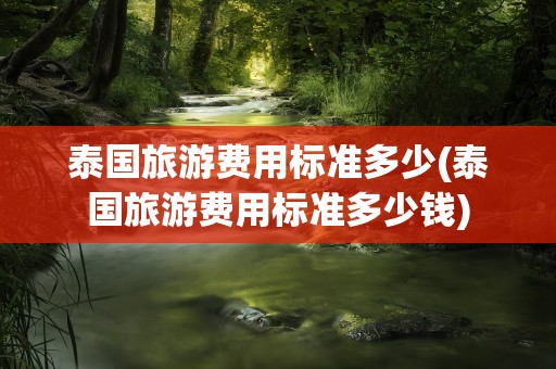 泰国旅游费用标准多少(泰国旅游费用标准多少钱)