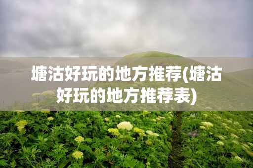 塘沽好玩的地方推荐(塘沽好玩的地方推荐表)