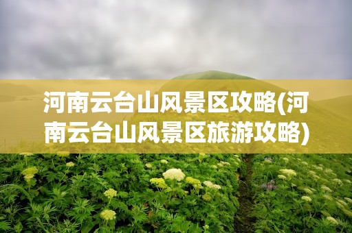 河南云台山风景区攻略(河南云台山风景区旅游攻略)