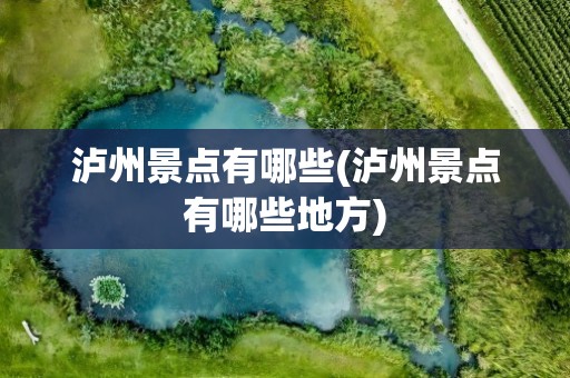 泸州景点有哪些(泸州景点有哪些地方)