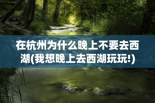 在杭州为什么晚上不要去西湖(我想晚上去西湖玩玩!)