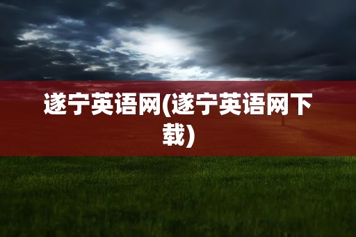 遂宁英语网(遂宁英语网下载)