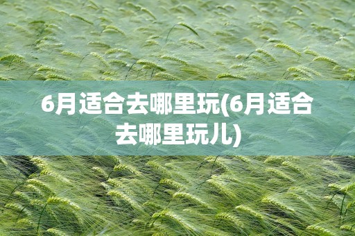 6月适合去哪里玩(6月适合去哪里玩儿)
