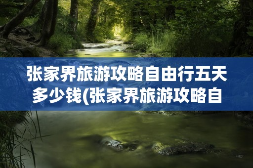 张家界旅游攻略自由行五天多少钱(张家界旅游攻略自由行五天多少钱啊)