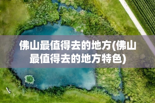 佛山最值得去的地方(佛山最值得去的地方特色)