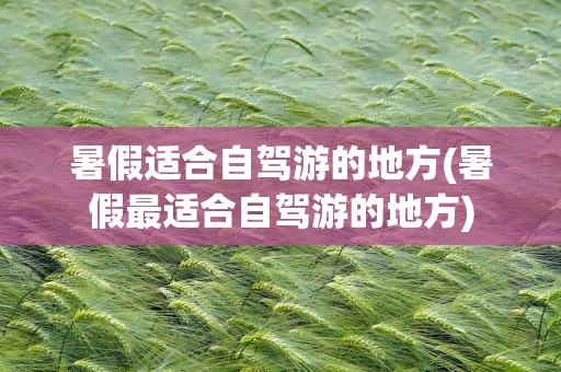 暑假适合自驾游的地方(暑假最适合自驾游的地方)