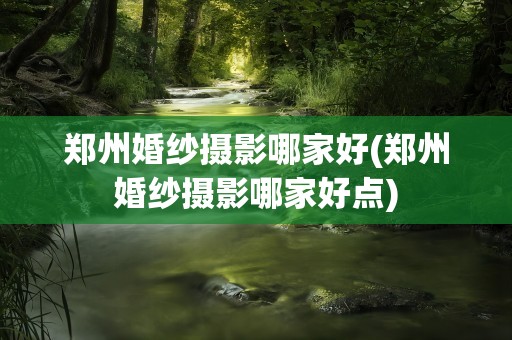 郑州婚纱摄影哪家好(郑州婚纱摄影哪家好点)