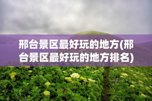 邢台景区最好玩的地方(邢台景区最好玩的地方排名)