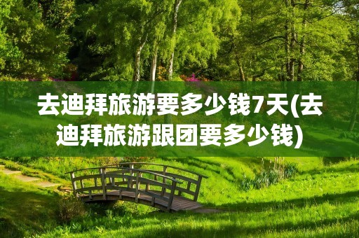 去迪拜旅游要多少钱7天(去迪拜旅游跟团要多少钱)