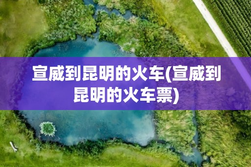 宣威到昆明的火车(宣威到昆明的火车票)