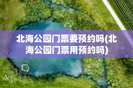 北海公园门票要预约吗(北海公园门票用预约吗)