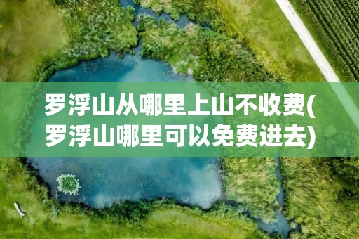 罗浮山从哪里上山不收费(罗浮山哪里可以免费进去)