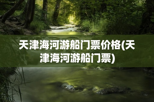 天津海河游船门票价格(天津海河游船门票)